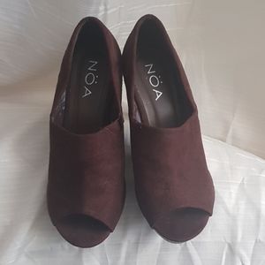 🏷NÖA WOMAN BROWN SEXY SHOES SIZE 8.5